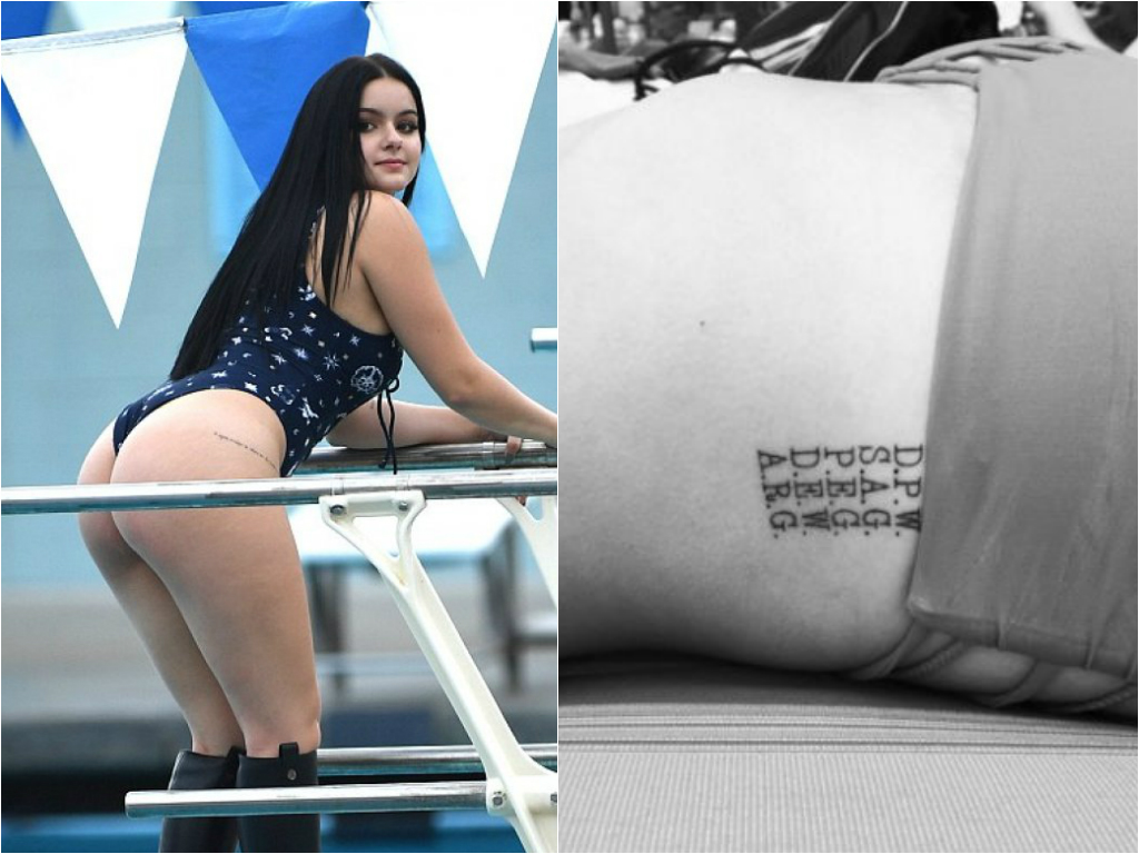 Ariel Winter’s tattoo on her hip can drive any man crazy, especially when s...