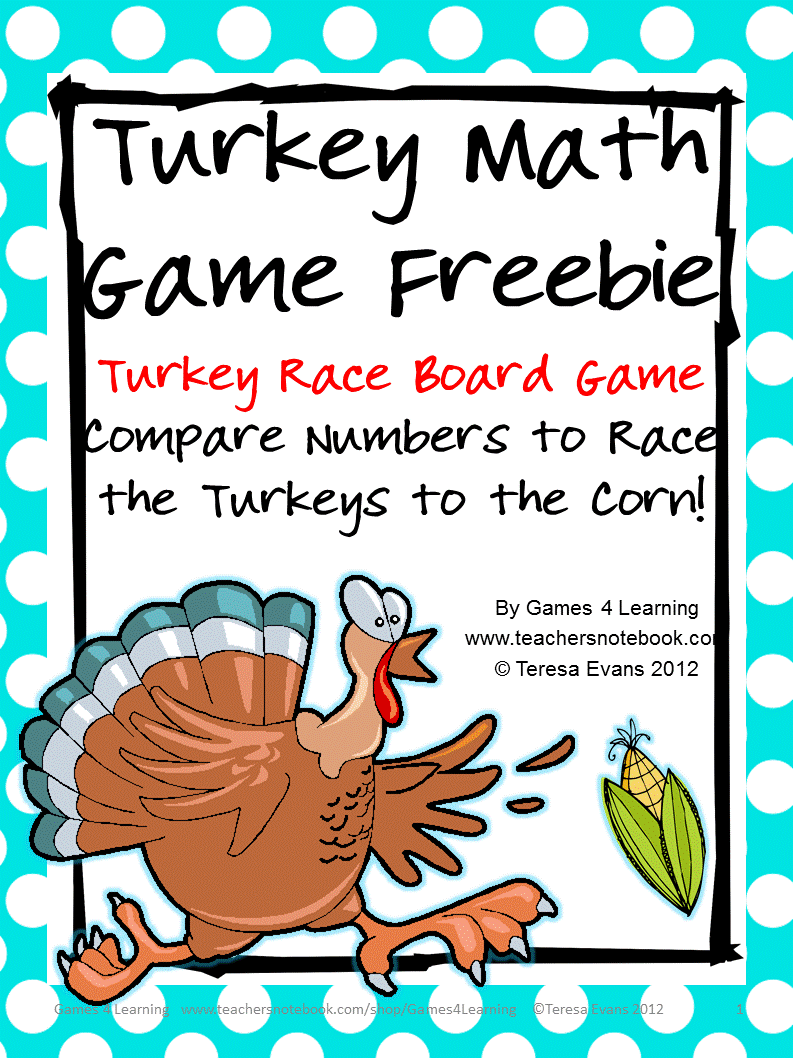 Free Printable Thanksgiving Math Games