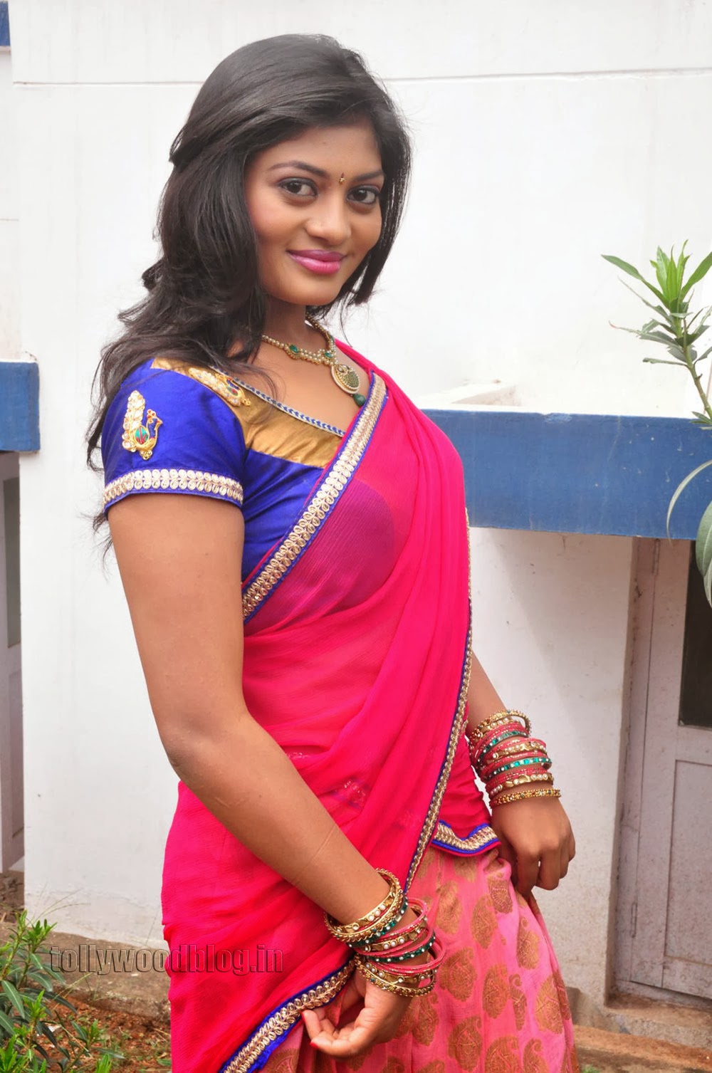 Actress Soumya Hot Photos in Half Saree