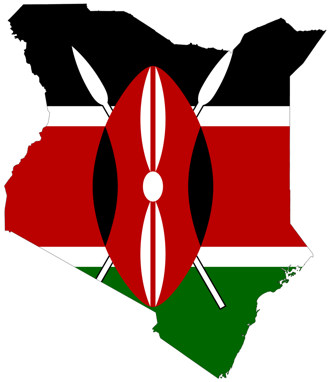 clip art kenya flag - photo #4