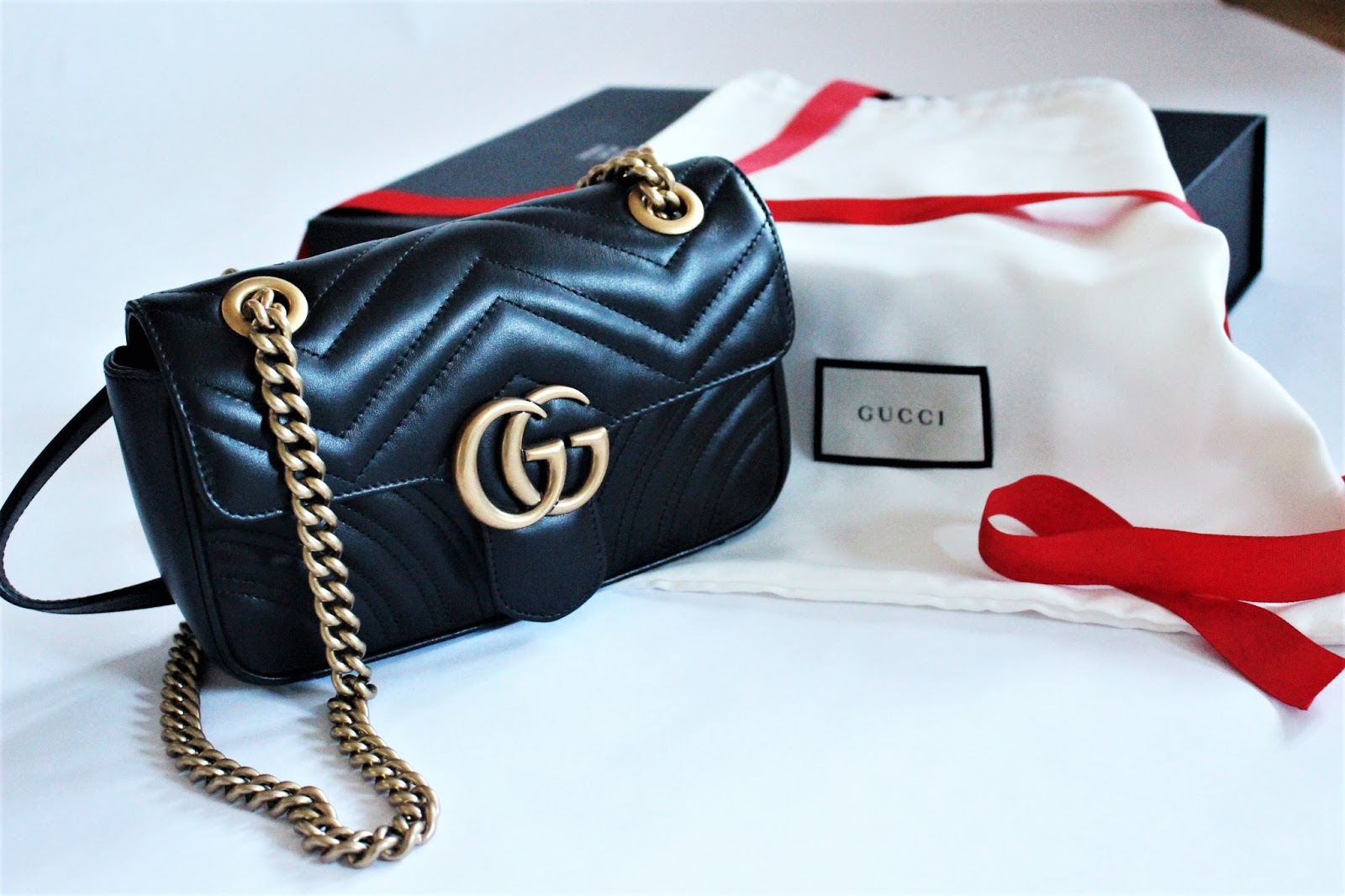 NEW IN :: Designer Bag : Gucci Marmont Mini in Black - Sinnamona