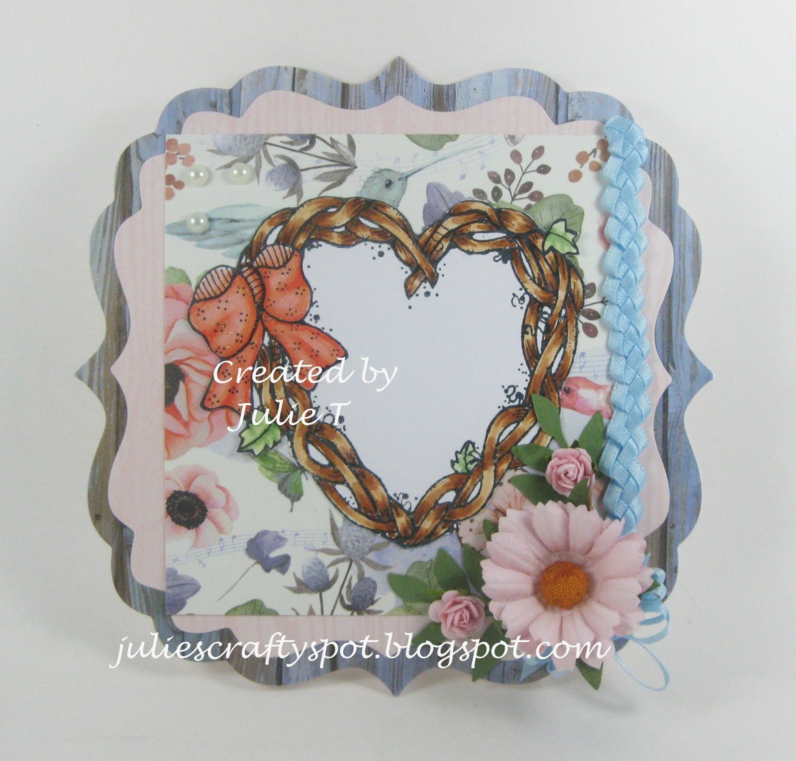 Julie's Crafty Spot Braided Ribbon Card