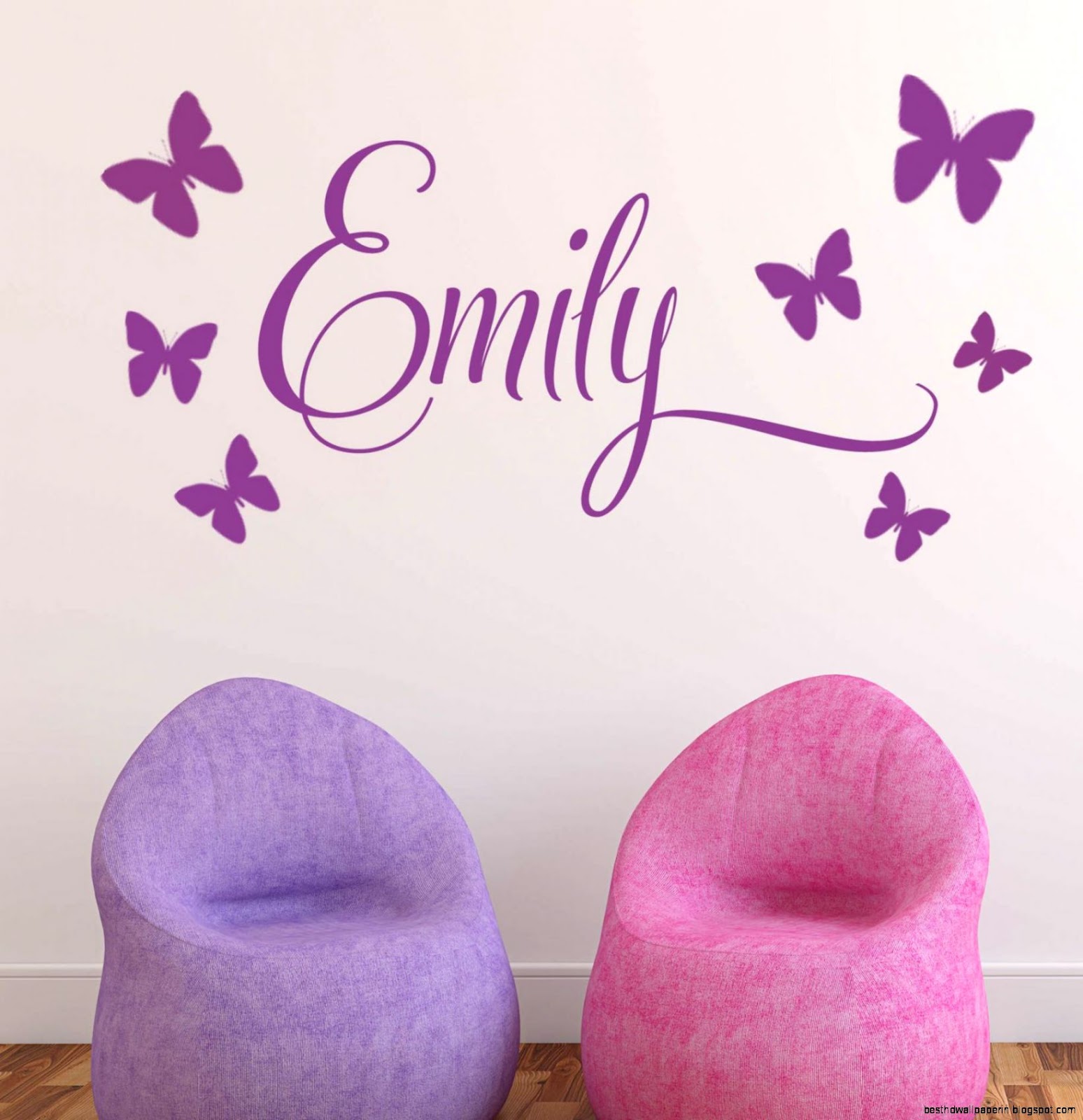 Butterfly Wall Decals For Girls Wallpaper
