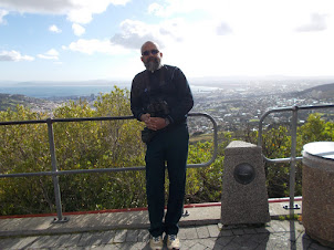 At "Lower Car Cable Station" at the foot of "Table Mountain".