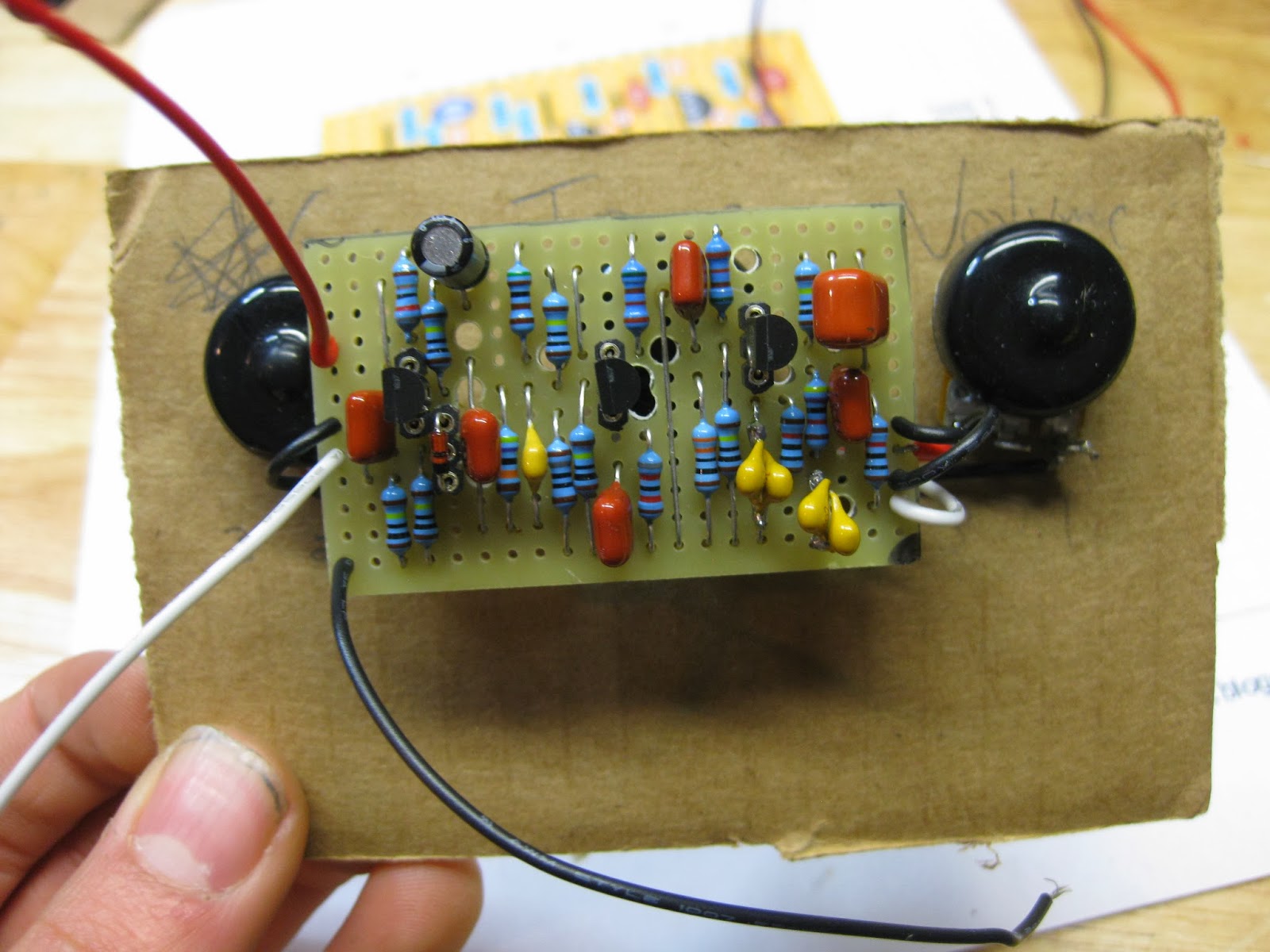 DIY Guitar pedal projects ZVex Box of ROCK pot soldering