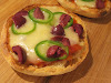 Mini Pizzas Served on Toasted English Muffins
