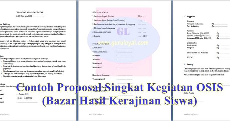 Contoh Proposal Bazar Makanan Di Sekolah Berbagi Contoh Proposal