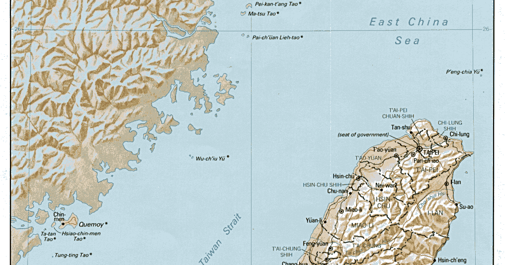 Map Of Formosa Taiwan