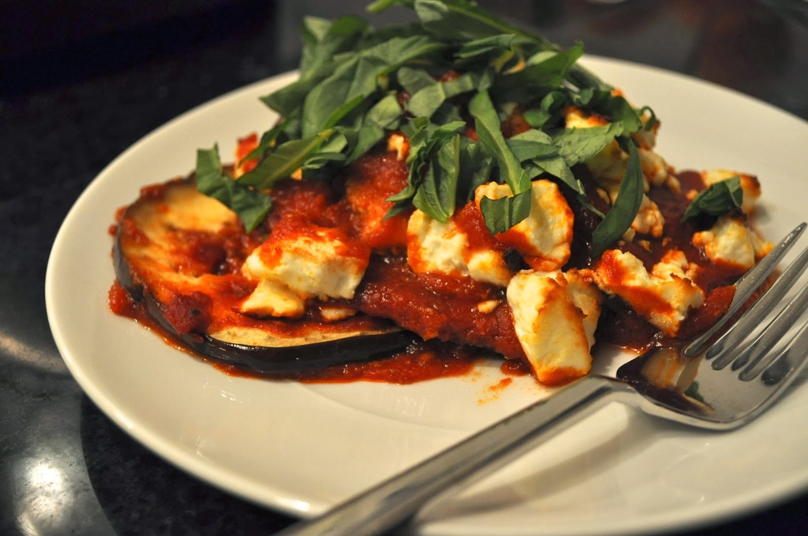 Baked Eggplant with Goat Cheese