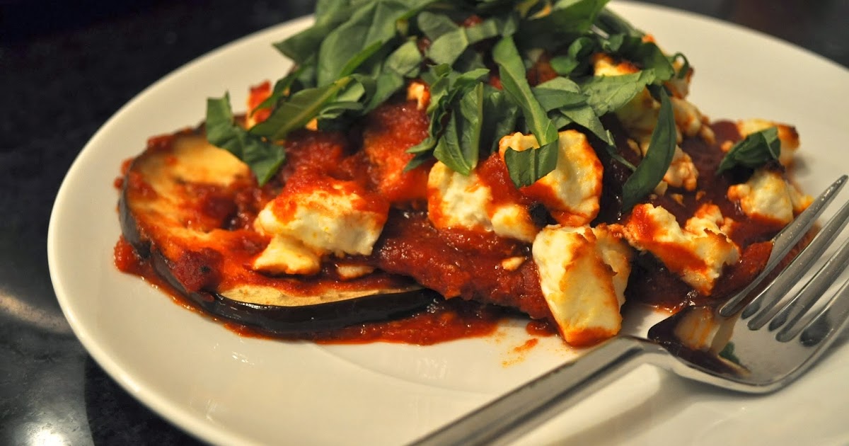 Baked Eggplant with Goat Cheese