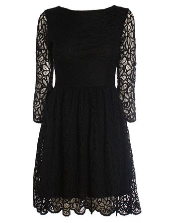 black lace dress-Knitting Gallery