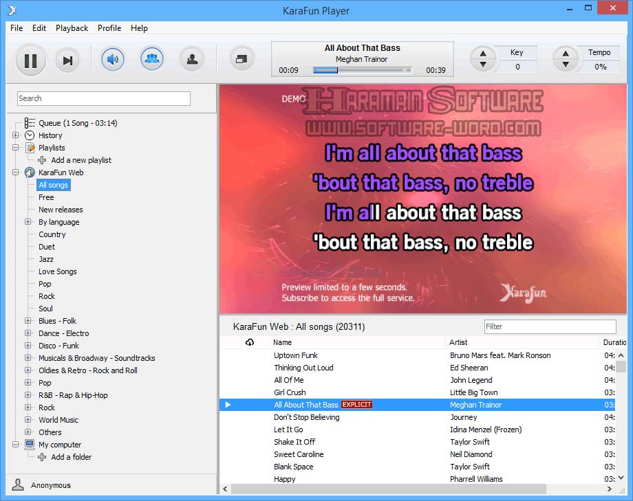 KaraFun Player 2.4.0 Build 1 Software Karaoke Gratis Download