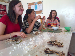 Boodle fight lunch at Office