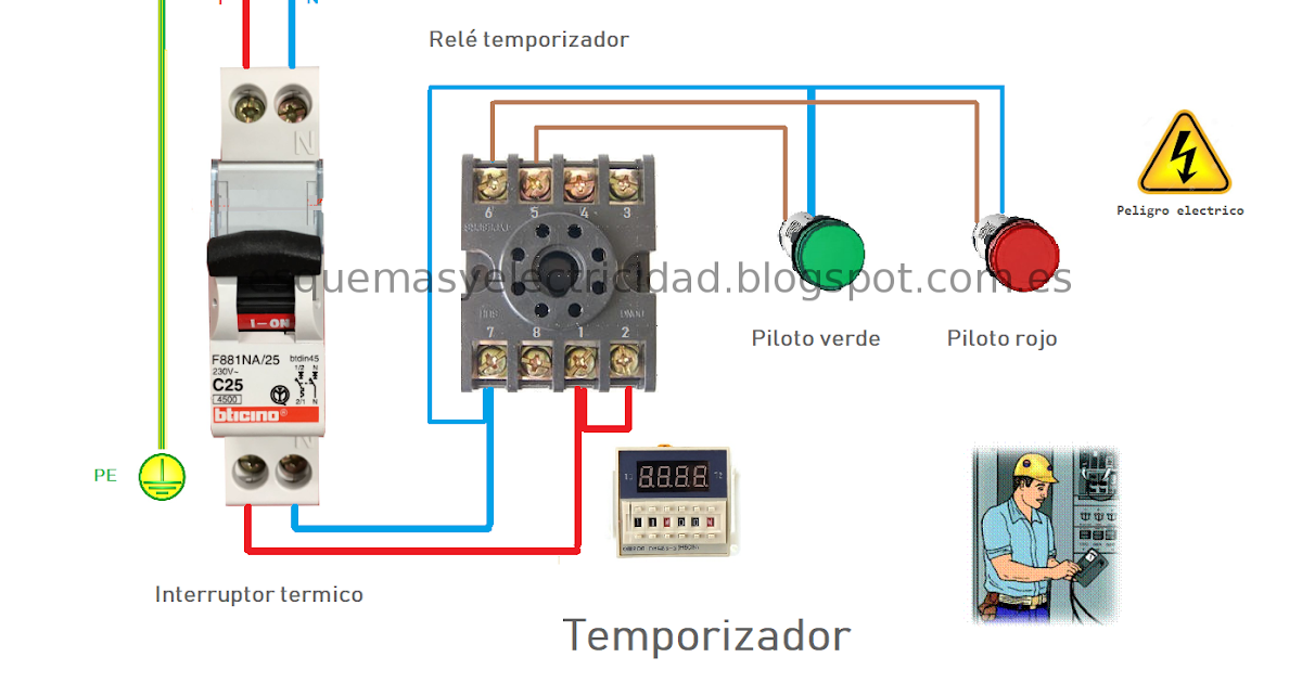 Esquemas eléctricos: Temporizador