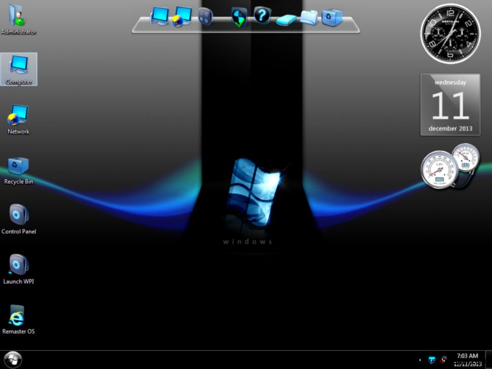 Windows 7 Black Platinum x64 New Updates 2015  Dwindows OS Free
