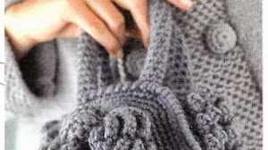 Bolso tejido al crochet - con esquema