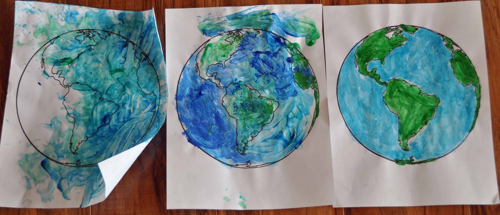 Children's Learning Activities Earth Day Painting