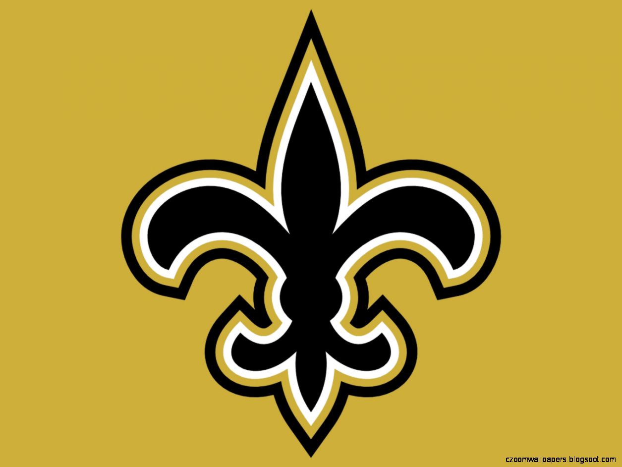 new orleans saints logo in gold background2 photo