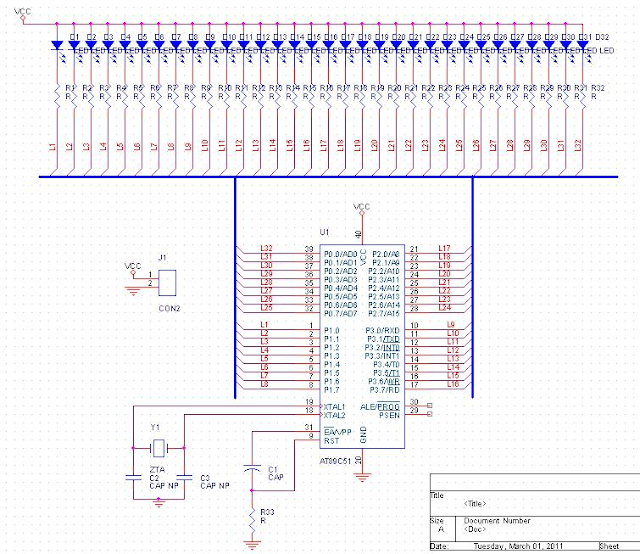 Mạch led sao băng - Chạy