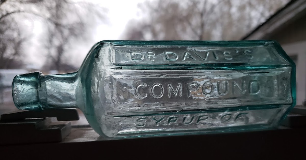 Utah Antique Bottle Cliche Dr Davis's Compound Syrup Of Wild Cherry