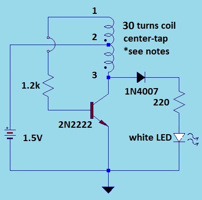 1.5V LED driver using transistor | simple electronics