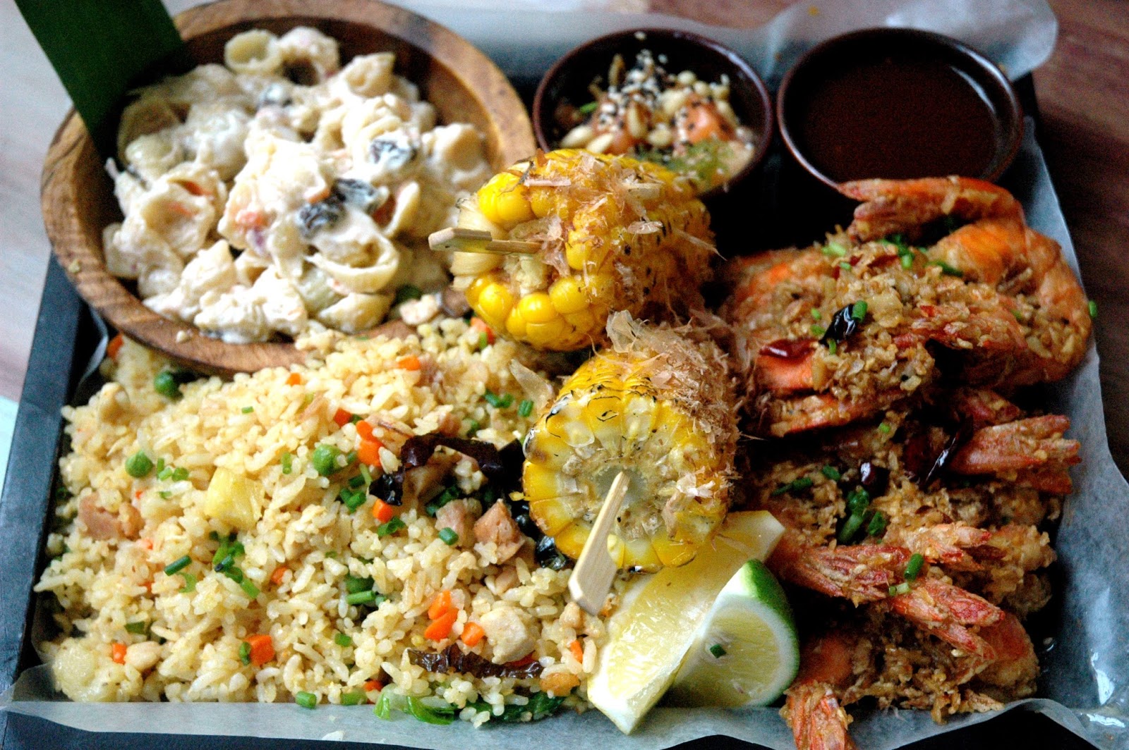 DUDE FOR FOOD A Hawaiian Luau at Johnny Kahuku's Hawaiian Shrimphouse