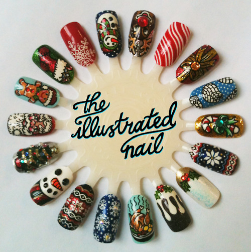 All About Korea Christmas Inspired Nail Art Design
