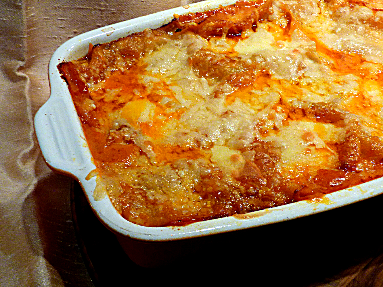 Chez Maximka Beef Lasagne with Napolina sauces