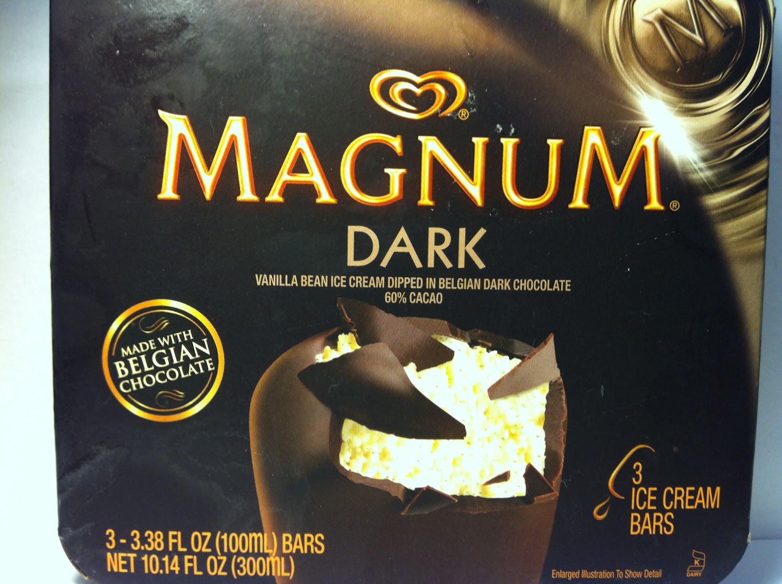 Crazy Food Dude: Review: Magnum Dark Chocolate Ice Cream Bar