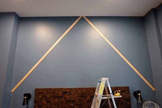 starting flat stock trim wall installation