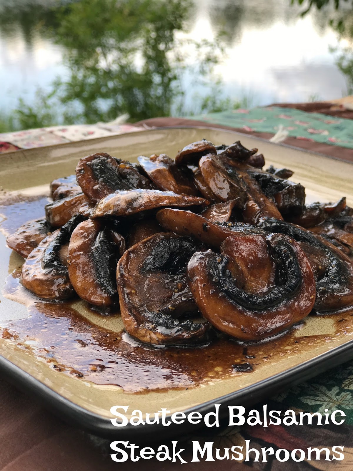 Sautèed Balsamic SteakCut Mushrooms Turnips 2 Tangerines