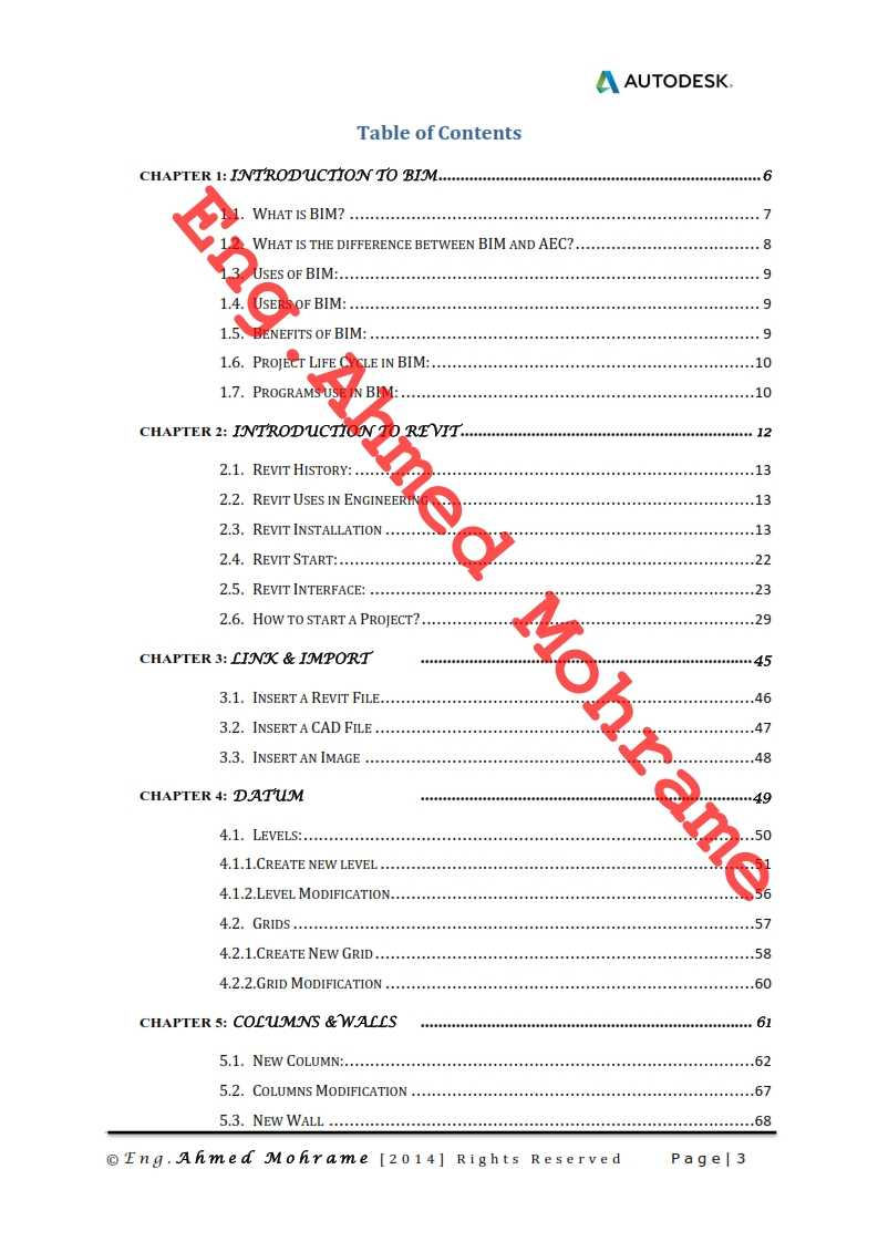 كتاب تعلم الريفيت الانشائي Autodesk Revit Structure Pdf