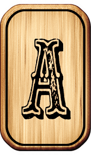 Abecedario Vaquero en Madera. Wooden Cowboy Alphabet.