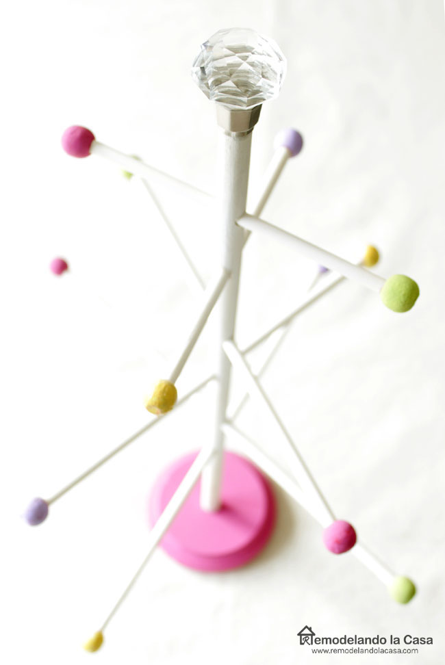 how to make easter egg tree or jewelry stand