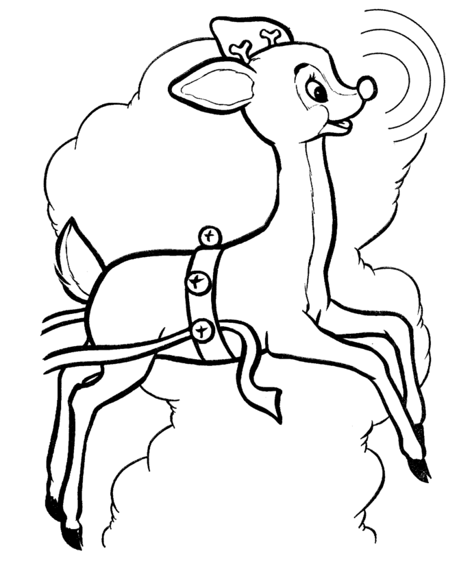 rain deer coloring pages - photo #28