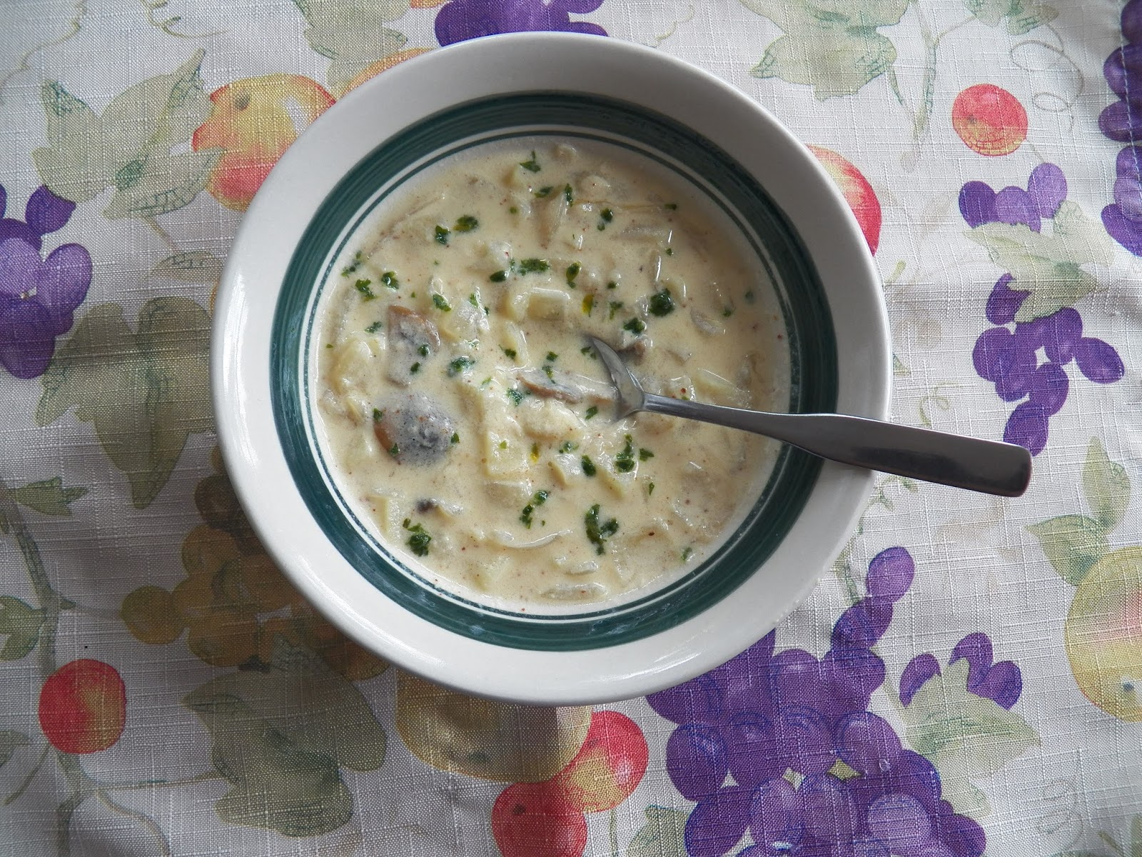 Onion Veloute Stoup for Soup Saturday Swappers Sid's Sea Palm Cooking