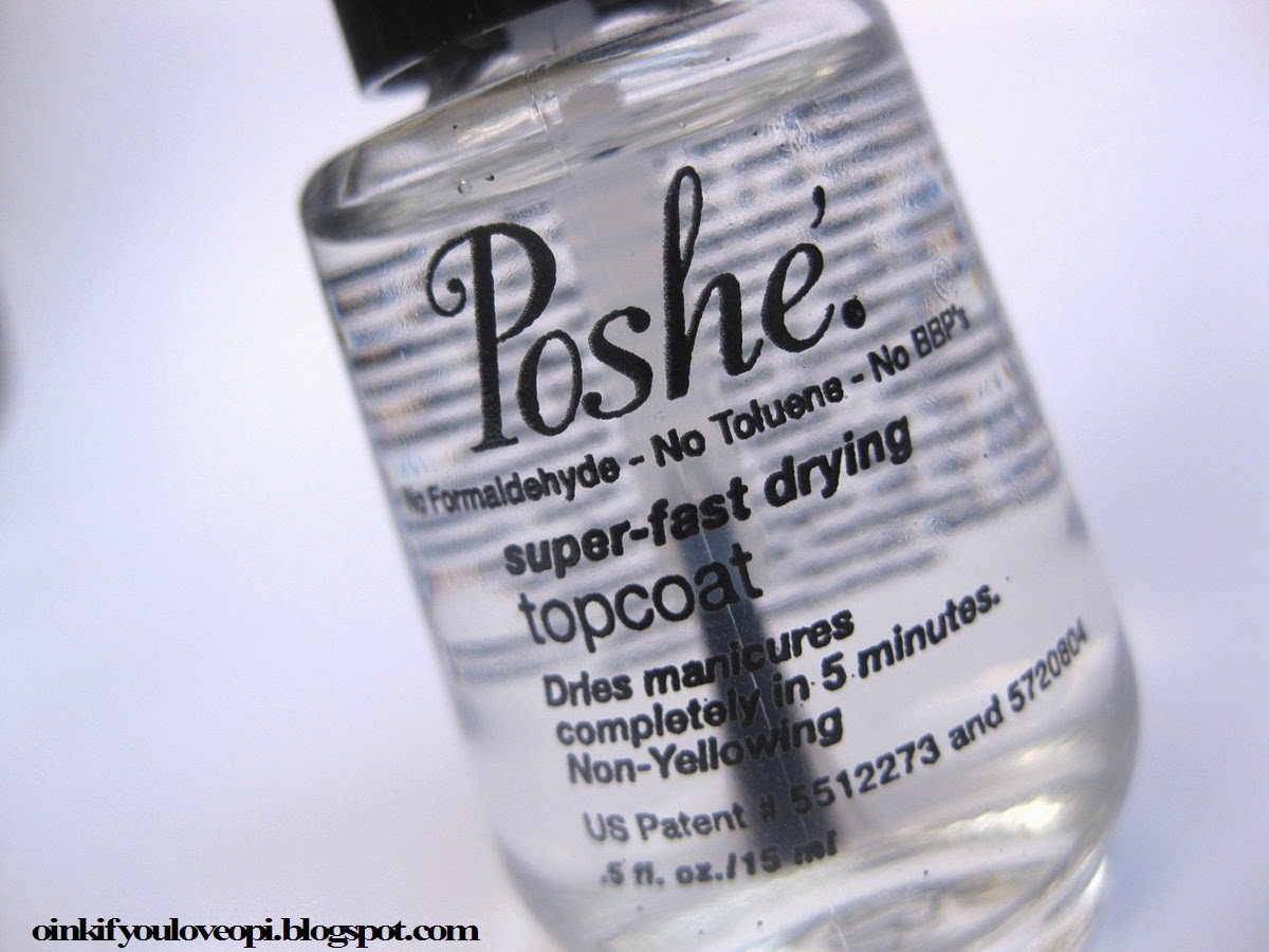 Oink If You Love OPI Poshe SuperFast Drying Top Coat