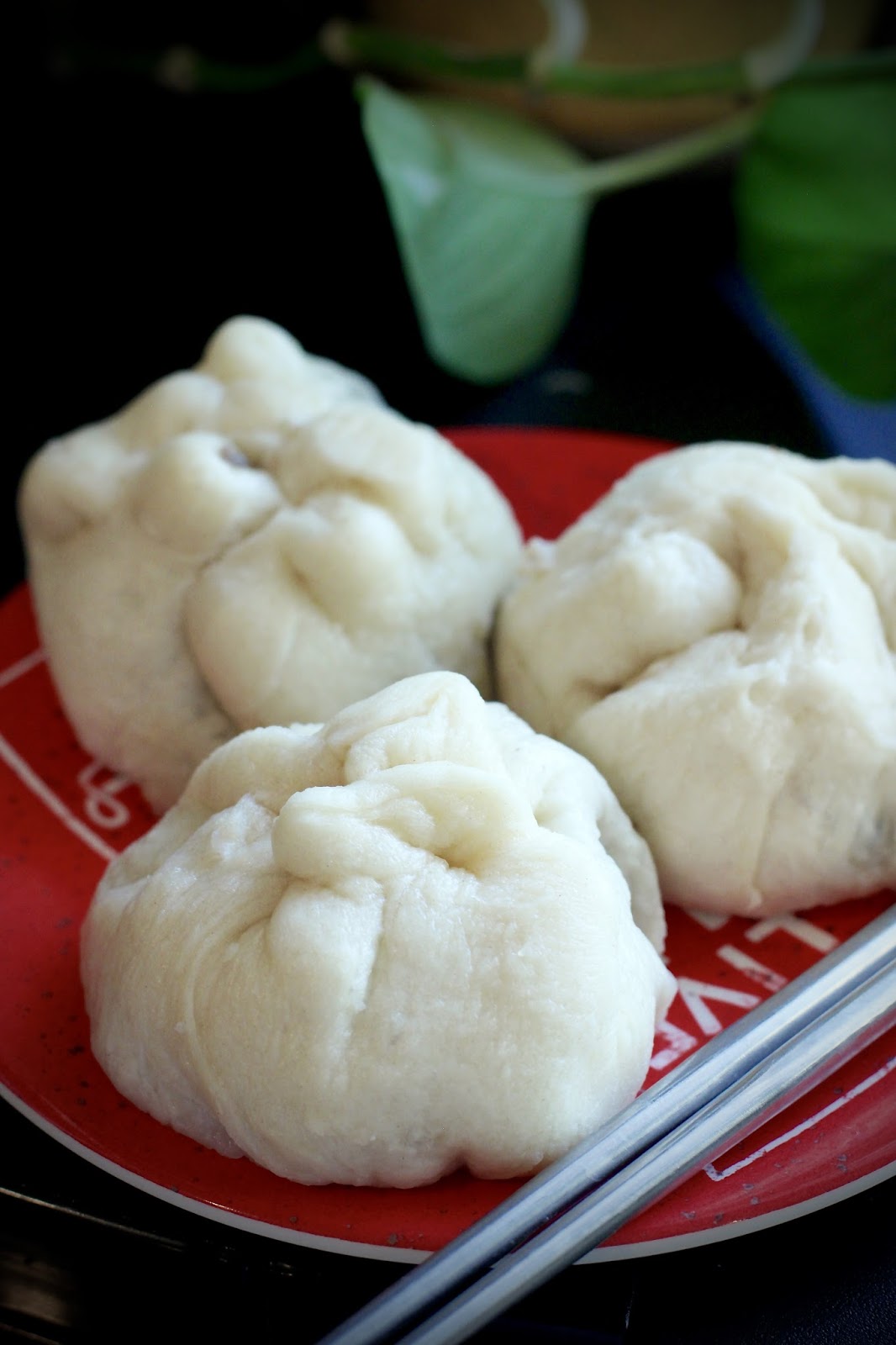 Fish Fam Foodies 包子 Baozi Chinese Steamed Meat Buns )
