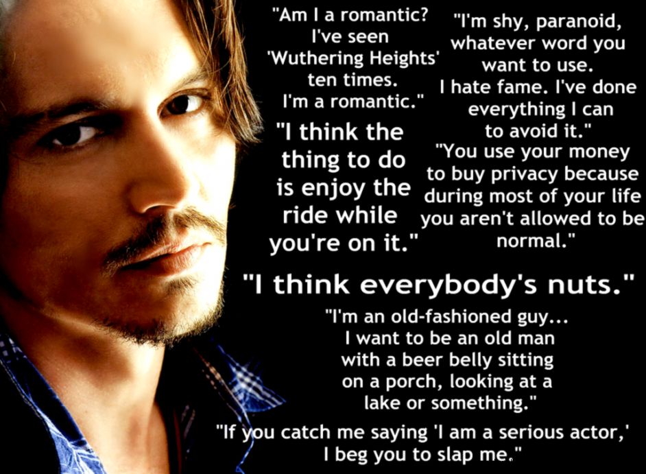 Johnny Depp Quotes HD Wallpaper 2