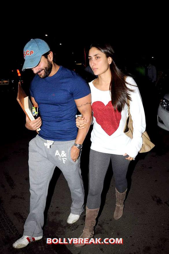 Saif Ali Khan, Kareena Kapoor - (8) - Saif Ali Khan & Kareena snapped at the airport - August 2012