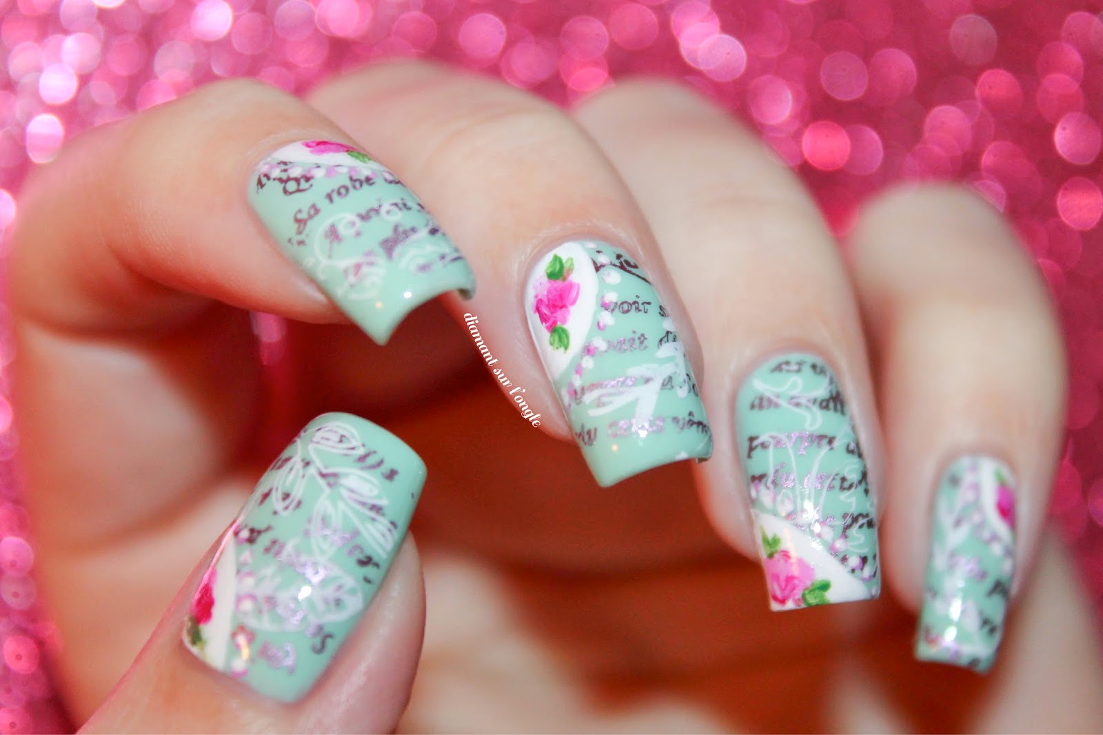 Spring Flower Nail Art