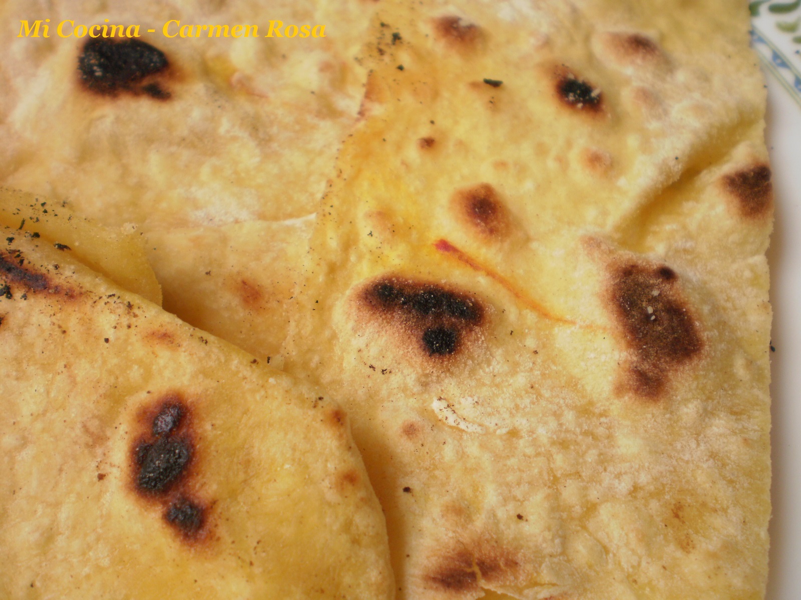 BESAN KI ROTI WITH SAFFRON (PAN DE INDIA: ROTI DE HARINA DE GARBANZOS ...