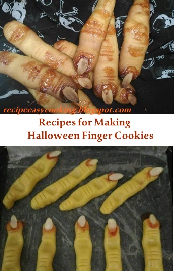 Recipes for Making Halloween Finger Cookies