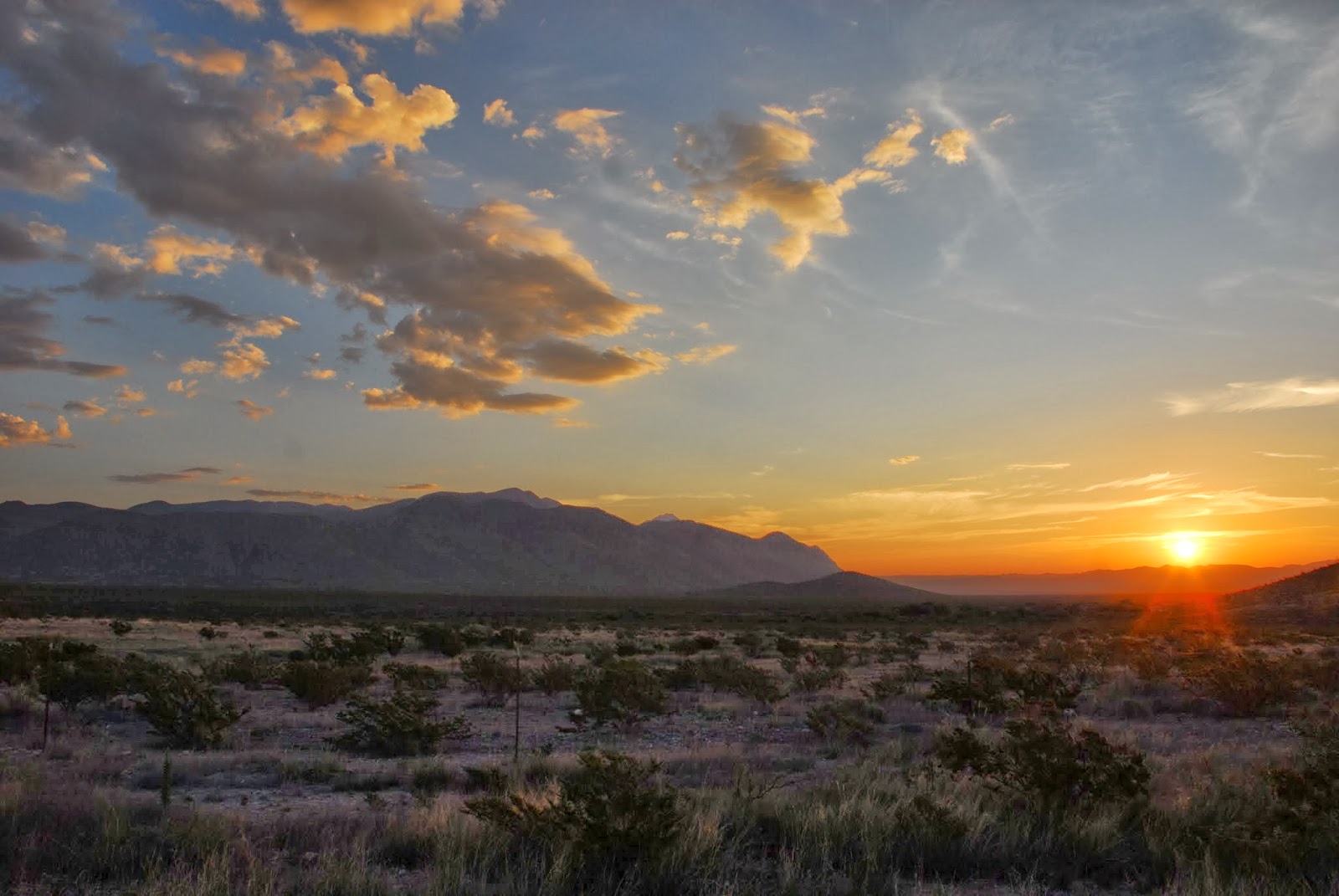 Texas Mountain Trail Daily Photo Morning Along Highway 54