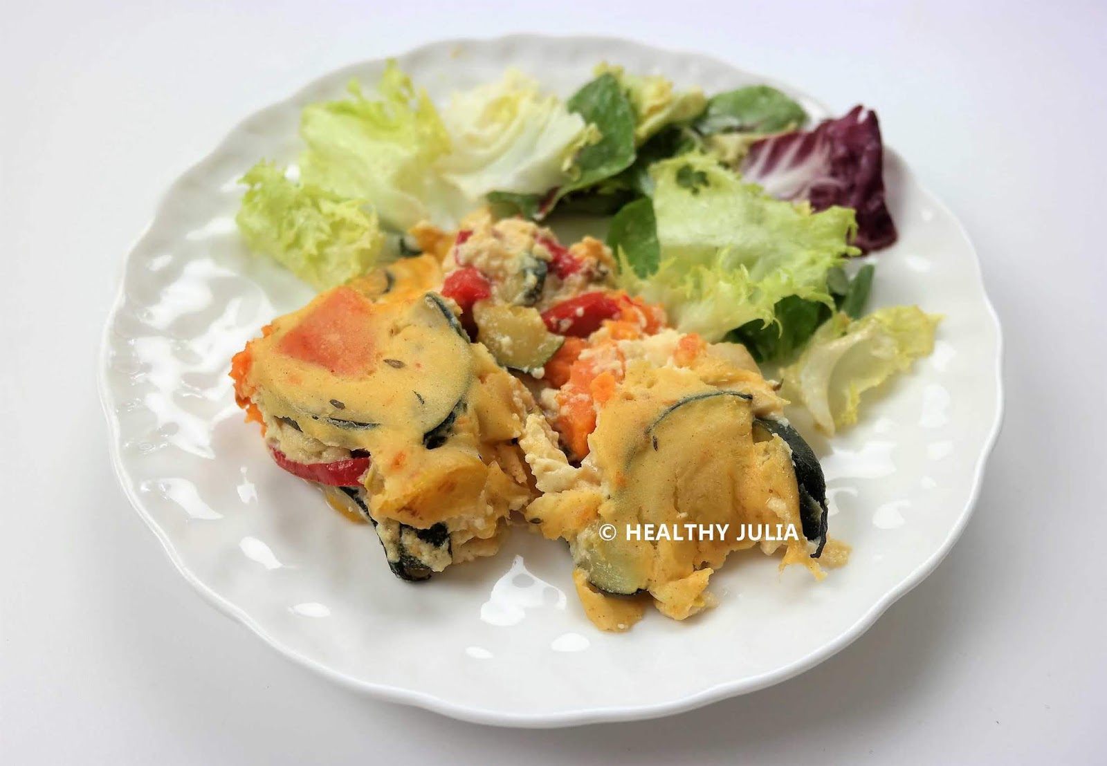 Clafoutis De Legumes Au Tofu Soyeux Vegan Healthy Julia