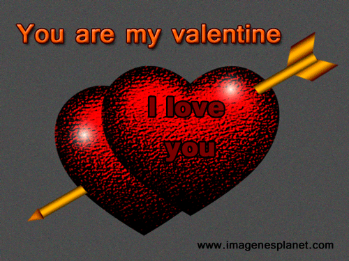You are my valentine I love you heart