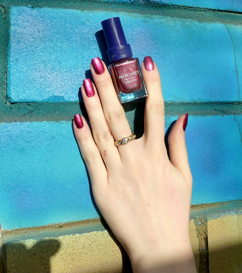 Beauty Unearthly: Christina Fitzgerald Margaret Metallic Mulberry ...