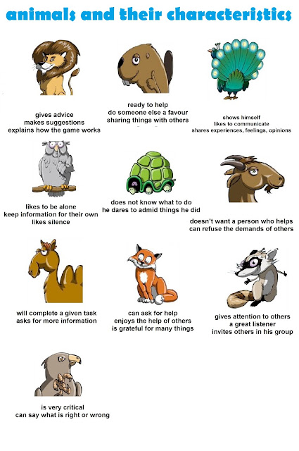 Jen VERSUS København: EXTRA INFORMATION (animals and their characteristics)