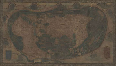 Secrets of 1491 map revealed via multispectral imaging