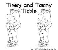 Coloring & Activity Pages: Timmy & Tommy Tibble Coloring Page